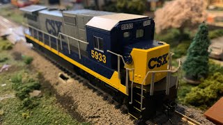 Walthers DCC Sound CSX Dash 840B Short demo and Overview HO scale [upl. by Gierc585]