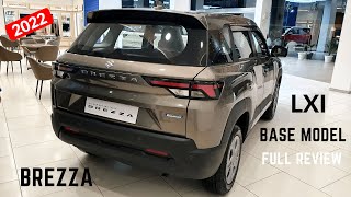 2024 Maruti Suzuki Brezza LXI Model  OnRoad Price Features Interiors  Brezza LXI 2024 Review [upl. by Lardner854]