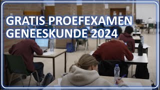 Gratis Proefexamen 2024 Toelatingsexamen Geneeskunde [upl. by Yanttirb]