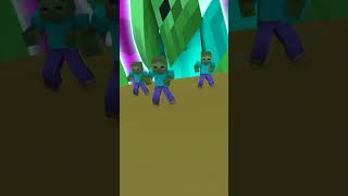 Zombie can dance 😂 minecraft  shorts [upl. by Imoyn]