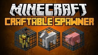 Minecraft Craftable Mob Spawners 164162 Install Guide Included [upl. by Esorlatsyrc]