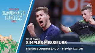 Flavien COTON vs Florian BOURRASSAUD  32e  FRANCE 2023 [upl. by Martha656]