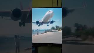 plane almost lands on people  caught camera shorts [upl. by Selie]