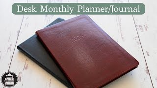 Desk Monthly PlannerJournal  Gallery Leather [upl. by Etnoved]