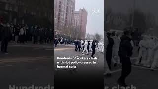 Foxconn Protests  Workers At Largest iPhone Factory Beaten Detained China quotUnawarequot [upl. by Ahilam]