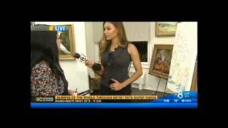 Concetta Antico Tetrachromat Art on KFMB TV [upl. by Nosak]