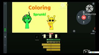 Coloring Sprunki Vineria and Simon Remake Kinemaster Speedrun x10 Speed TandSDNH24 [upl. by Alded]