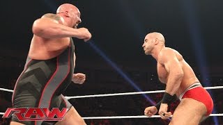 Cesaro vs Big Show Raw Sept 21 2015 [upl. by Ynoble]