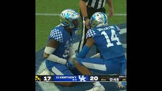 Deandre Square INTERCEPTION seals the W for Kentucky 🎉  shorts [upl. by Colston]