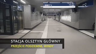 Stacja Olsztyn Główny  Otwarto przejście podziemne i ruchome schody oraz windy  25092024 [upl. by Ayerhs]