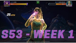 Alliance War S53 Week 1  LVT War Szn in 4 Uploads  Marvel Contest of Champions [upl. by Klug]