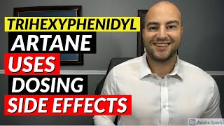 Trihexyphenidyl Artane  Pharmacist Review  Uses Dosing Side Effects [upl. by Ellehsal555]