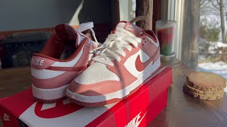 Nike Dunk Low “Red Stardust” Review [upl. by Aiuoqes81]