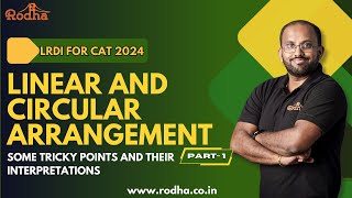 Linear and Circular Arrangement  I for CAT 2024 I Logical Reasoning Preparation I Basic to Advance [upl. by Kathi]