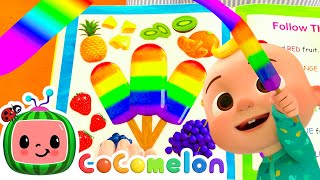 The Colors Song with Popsicles 15 Min Nonstop Loop  CoComelon  Moonbug Kids  Color Time [upl. by Yrreb]