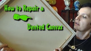 How to Repair a Dented or Loose Canvas [upl. by Attenohs994]