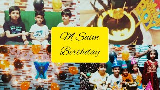 Birthday Decoration And Celebration  Black And Gold Theme At Home  M Saim Birthday  Watch Rewatch [upl. by Obeded]