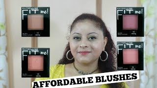 NEW MAYBELLINE FIT ME BLUSH  FIRST IMPRESSION amp SWATCHES  HIT OR MISS [upl. by Ollecram]