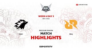 Onic vs RRQ HIGHLIGHTS MPL ID S12  RRQ vs ONIC [upl. by Eelrahs]