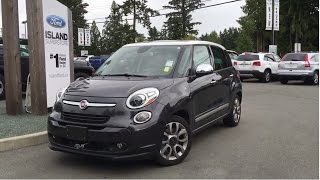 2014 FIAT 500L Lounge maual W Panoramic Roof Review  Island Ford [upl. by Ylas]