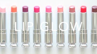 Dior Lip Glow  Balm Swatches and New Formula Comparison [upl. by Anaehs]