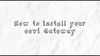 How to install the eevi Gateway 4G VoLTE [upl. by Malkah922]