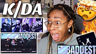 KDA THE BADDEST ft GIDLE Bea Miller Wolftyla REACTION 😭🔥FIRST LISTEN  Favour [upl. by Anaejer539]