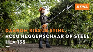 Wat zijn de voordelen van de accu heggenschaar op steel STIHL HLA 135 [upl. by Rosenwald]