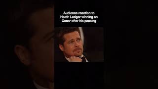 Celeb Reactions to Heath Ledger Winning Oscar After His Passing heathledger thejoker [upl. by Atinomar750]