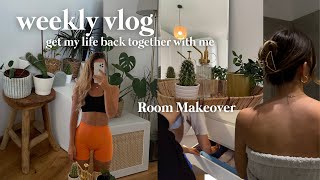 ROOM MAKEOVER  weekly vlog post Klausur mess amp cleanup Book review Gym Tanzen lost fühlen [upl. by Nnaillek]