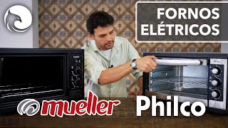 COMPARATIVO de FORNOS ELÉTRICOS Mueller Fratello e Philco 46L  Harpyja [upl. by Zinnes10]