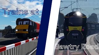 Trains at Bawtry Road in British Railway Roblox [upl. by Aziza]