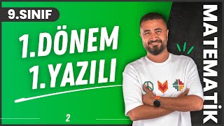 9Sınıf Matematik 1Dönem 1Yazılıya Hazırlık [upl. by Gausman106]