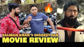 Salman Khans Biggest Fan REVIEW On KGF Chapter 2 Movie  Rocking Star Yash Sanjay Dutt  KGF2 [upl. by Atnauqal]