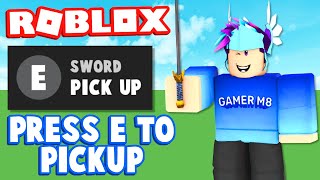 ROBLOX Studio E To Pickup Tools Tutorial [upl. by Lizbeth]