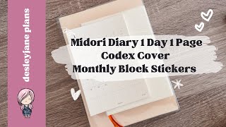 Midori A6 1 Day 1 Page Diary  walkthrough and trying some covers [upl. by Alben165]