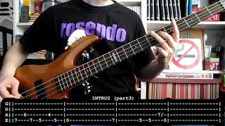 ROSENDO  Flojos de pantalon bass cover w Tabs [upl. by Euqnom353]