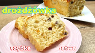 Najłatwiejsza na świecie puszysta babka drożdżowa bez zagniatania 👌pyszne i lekkie ciasto drożdżowe [upl. by Branca305]