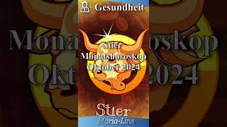 Stier GESUNDHEIT 🩺 Horoskop Oktober 2024 [upl. by Joela]