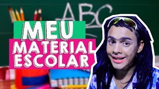 MEU MATERIAL ESCOLAR DE 2017 CUSTOU 1500 REAIS [upl. by Salem]