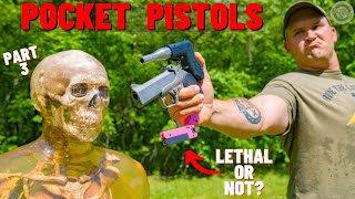 How Lethal Are Pocket Pistols  Part 3 [upl. by Hewe481]