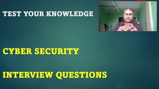 Cyber Security Interview Questions Objective Type  Rajbir Singh  CyberSecurity Quiz [upl. by Matthias]