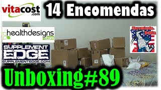 Unboxing 89  14 Encomendas  Vitacost  HD  Supplementedge [upl. by Rj]