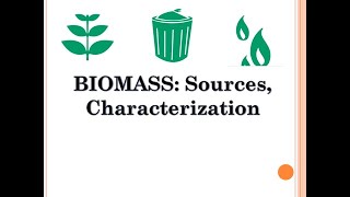 BIOMASS Sources and Characterization in Tamil  Energy Engineering  Lecture 17 [upl. by Jochbed]