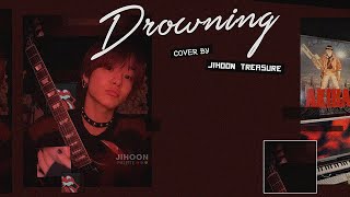 VIETSUB DROWNING WOODZ  cover by JIHOON TREASURE [upl. by Landry240]