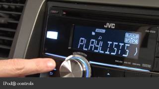 JVC KWR500 Car CD Receiver Display and Controls Demo  Crutchfield Video [upl. by Colston196]