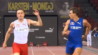 Armand Duplantis VS Karsten Warholm VS The 100m Dash [upl. by Adnalahs]