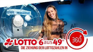 Die Ziehung der Lottozahlen vom 14092024 in 360 Grad [upl. by Binnie]