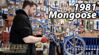 Mongoose 1981 Motomag Nickel Custom BMX Build  AlansBMX [upl. by Latrena]