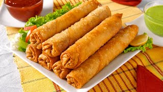 Chicken Spring Rolls Recipe • How To Make Spring Rolls • Chicken Rolls Recipe • Fried Spring Rolls [upl. by Blasien107]